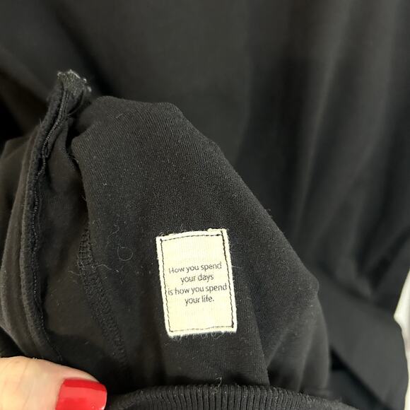 Vuori Ponto Performance Crew Sweater Mens Size Medium Black White - Picture 4 of 5